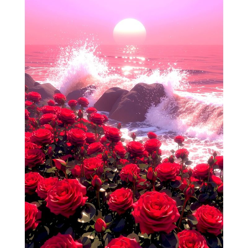 Art Craft Ideas For Adults - GATYZTORY Pintura por Números de Rosas