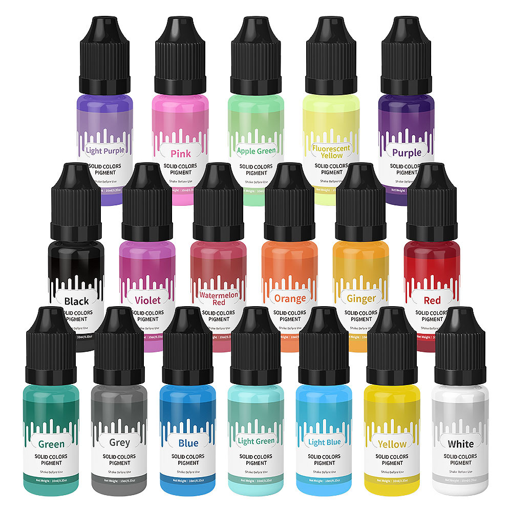 Resin Pigment Powder - 18 colores 10ml Macaron Color Pastel