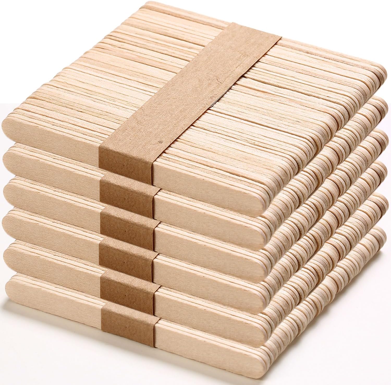Art Craft With Ice Cream Stick - Palitos de Madera Natural para Helados,