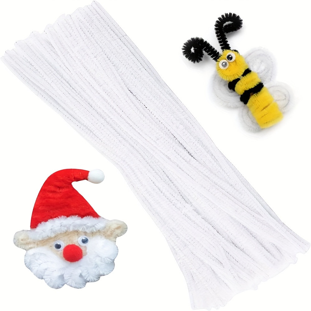 Art Craft For Toddlers - 100 Uds. Limpiadores de tuberías blancos,