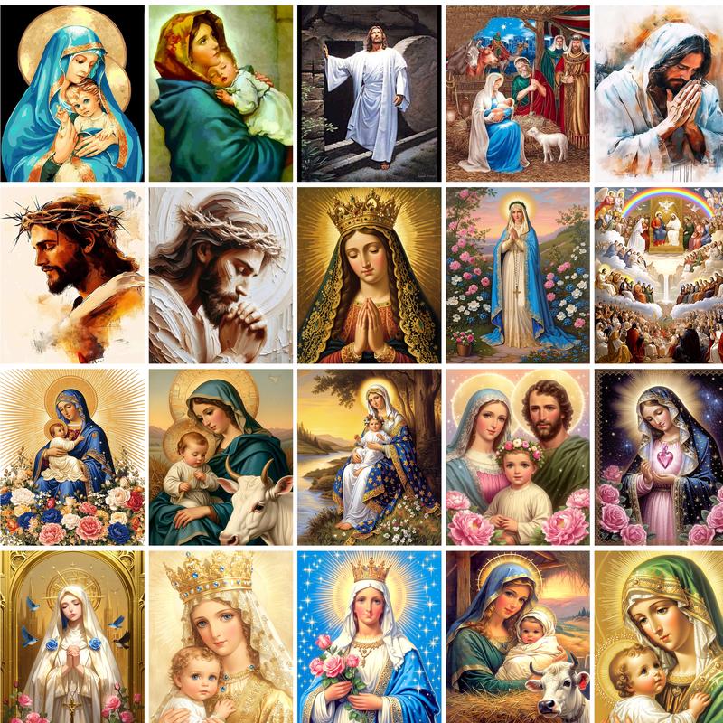 Art Craft Ideas For Adults - GATYZTORY Pintura de Jesús por Números