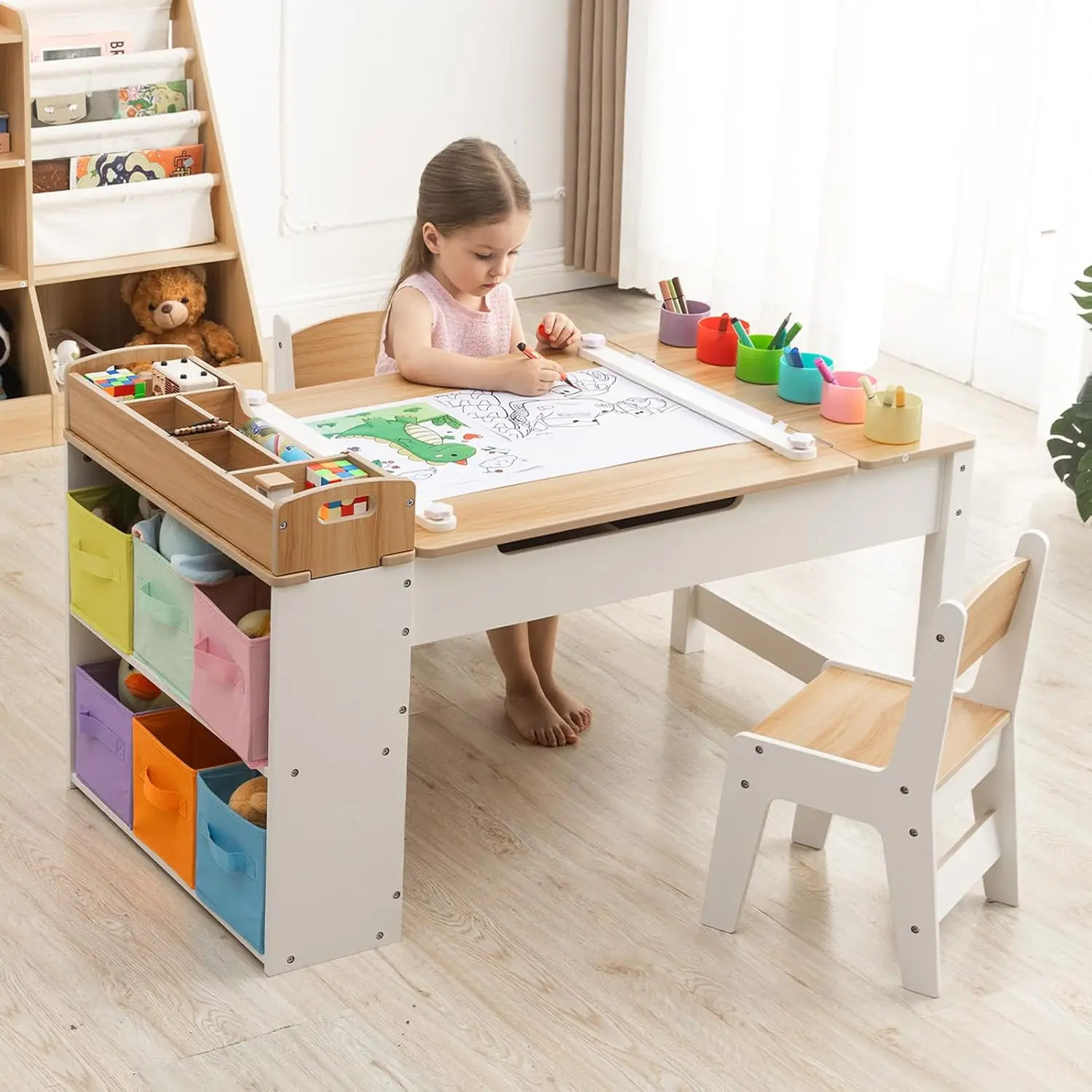 Art Craft For Toddlers - Juego de Mesa y Sillas de