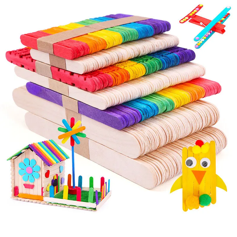 Art Craft With Ice Cream Stick - 50 Uds palitos de paletas de