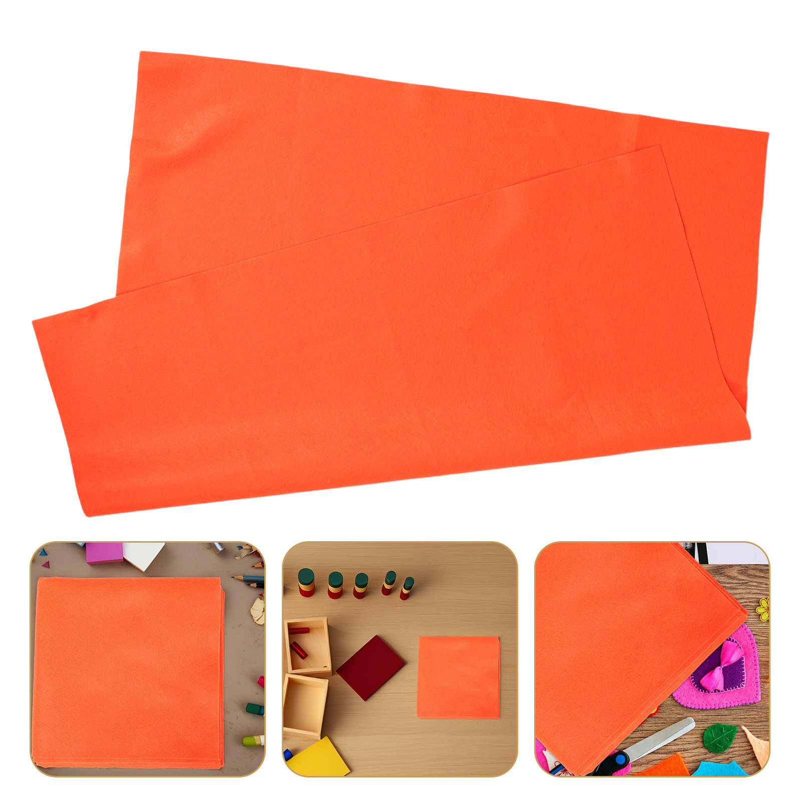 Art Craft Class - Tela de Fieltro Naranja, Suave, Flexible
