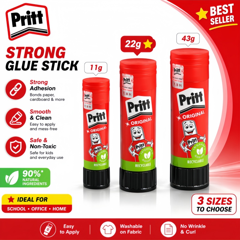 Art Craft For Toddlers - Pegamento en Barra Pritt Original, No