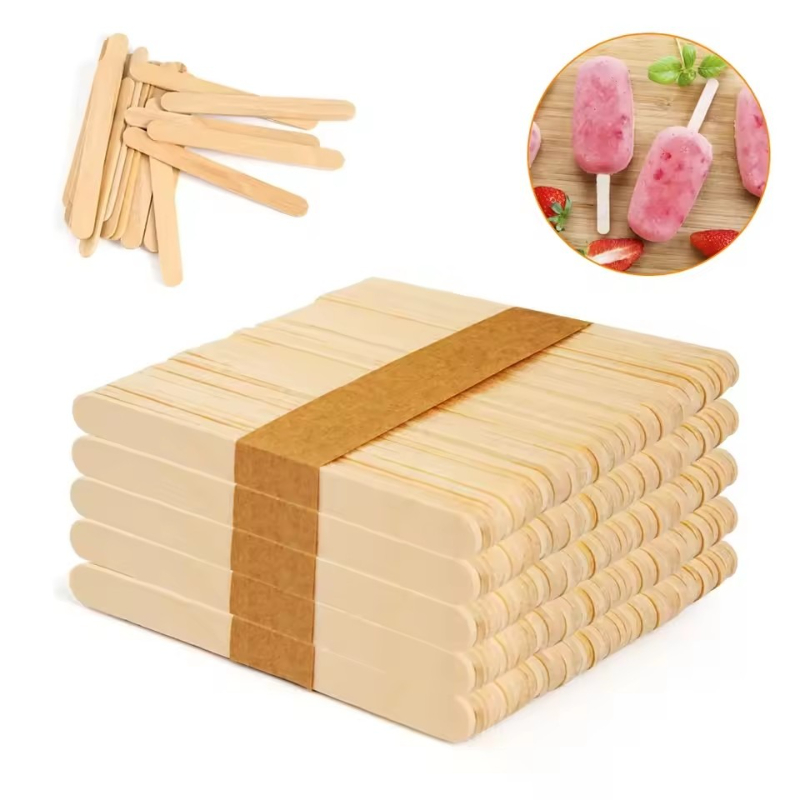 Art Craft With Ice Cream Stick - 100 Palitos de Madera para Helado,