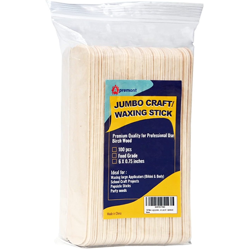 Art Craft Jumbo - Apremont 100 Palitos de Madera Grandes
