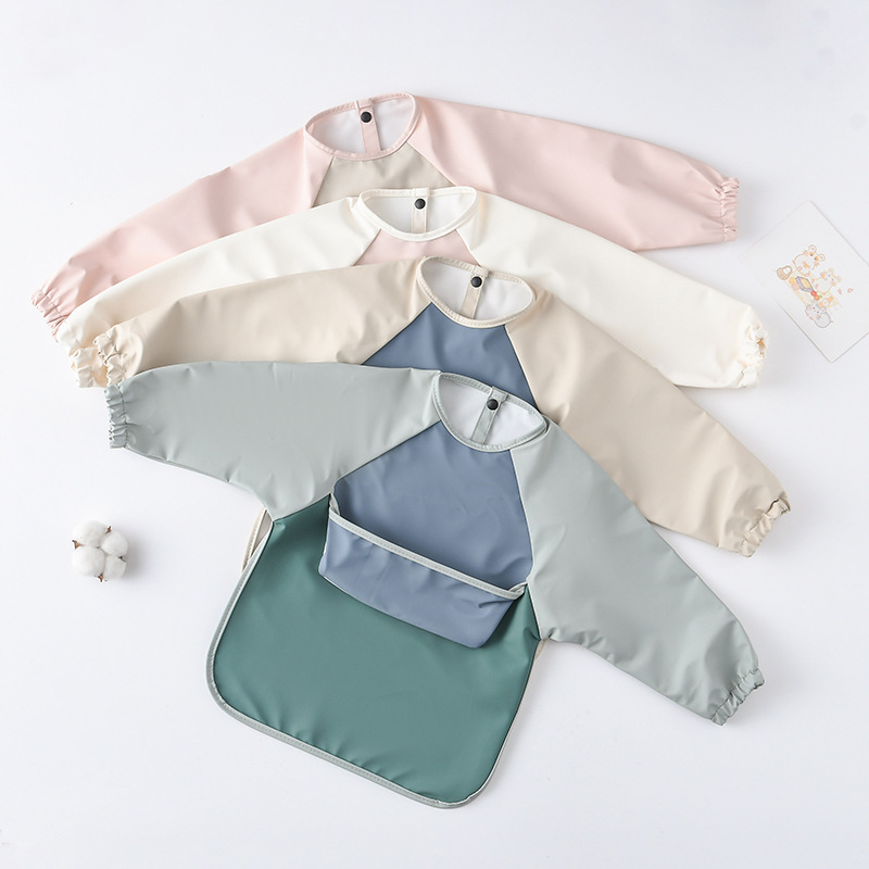 Baberos de PU de manga larga p - Art Craft For Toddlers reseña y precio