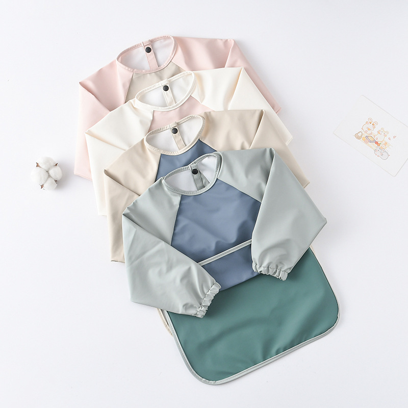 Baberos de PU de manga larga p - Art Craft For Toddlers reseña y precio