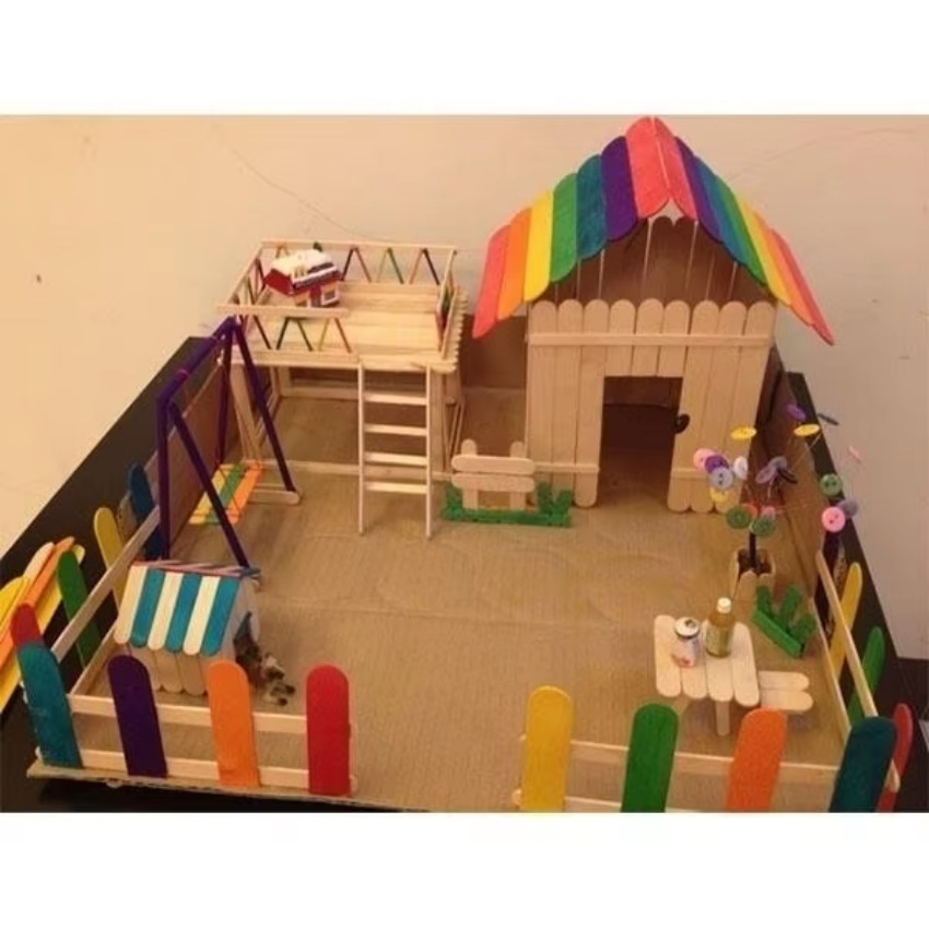 Lote de 50 Palitos de Madera d - Art Craft With Ice Cream Stick reseña y precio