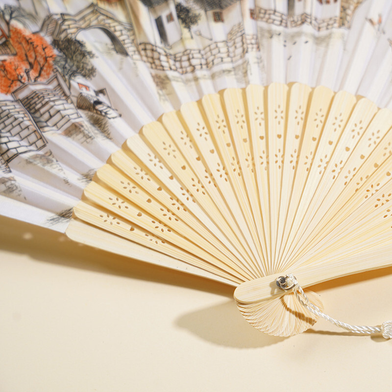 Abanico plegable de seda china - Art Craft Video reseña y precio