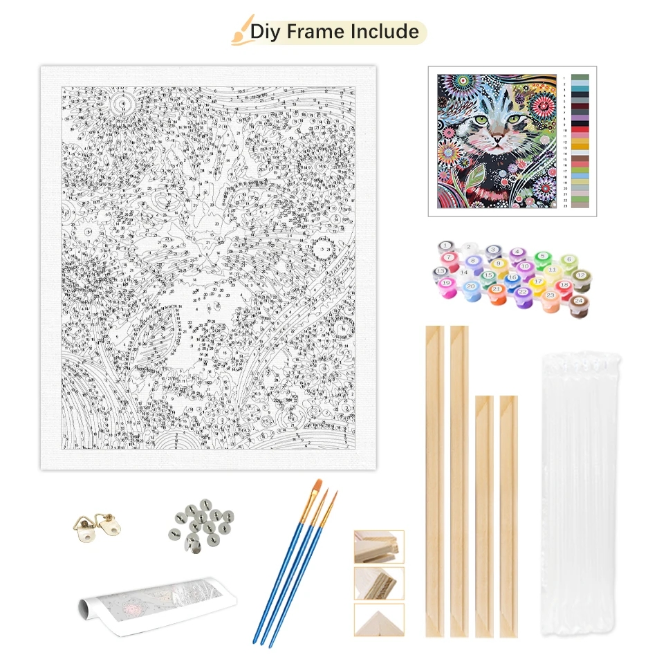 RUOPOTY Pintura por Números de - Art Craft Ideas For Adults reseña y precio