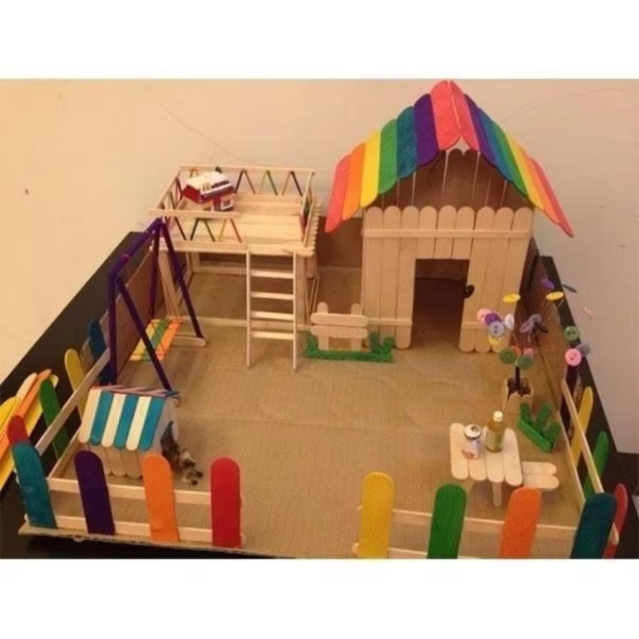 Lote de 50 Palitos de Madera d - Art Craft With Ice Cream Stick reseña y precio
