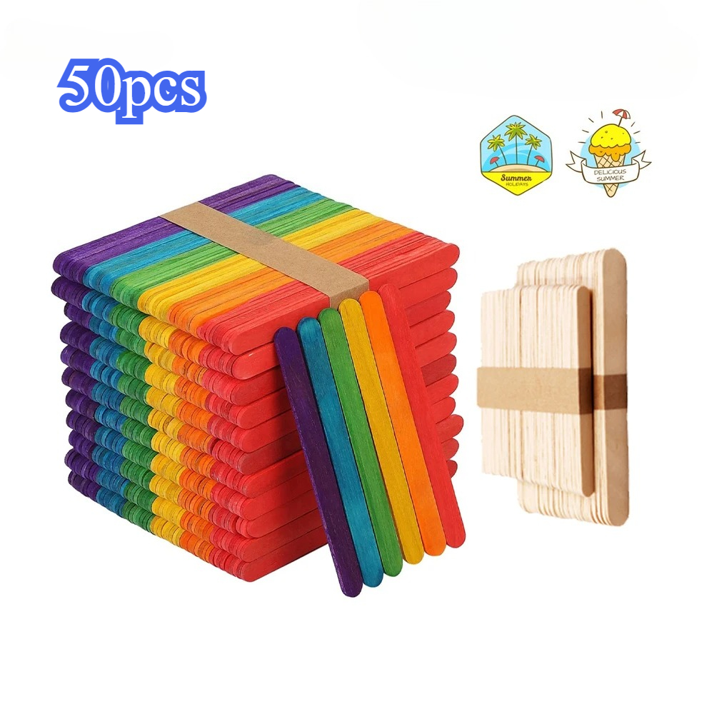 50 Uds palitos de helado palit - Art Craft With Ice Cream Stick reseña y precio