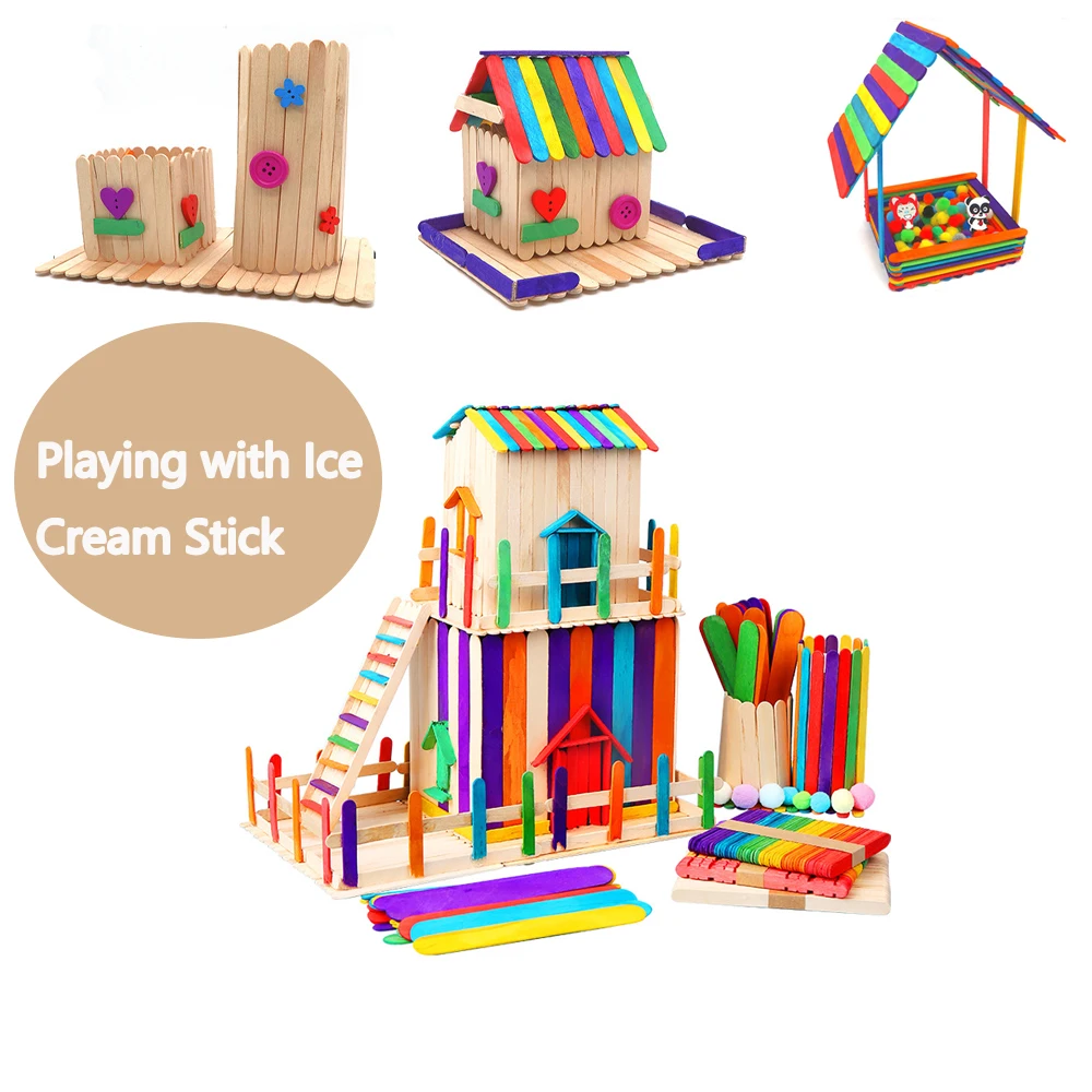50 Uds palitos de helado palit - Art Craft With Ice Cream Stick reseña y precio