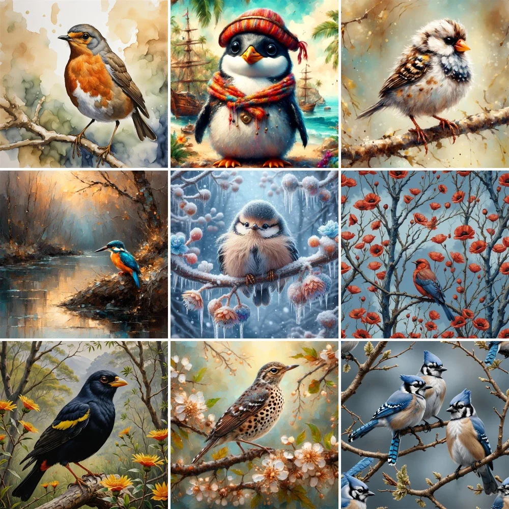 Pintura de pájaro pingüino Kin - Art Craft Ideas For Adults reseña y precio