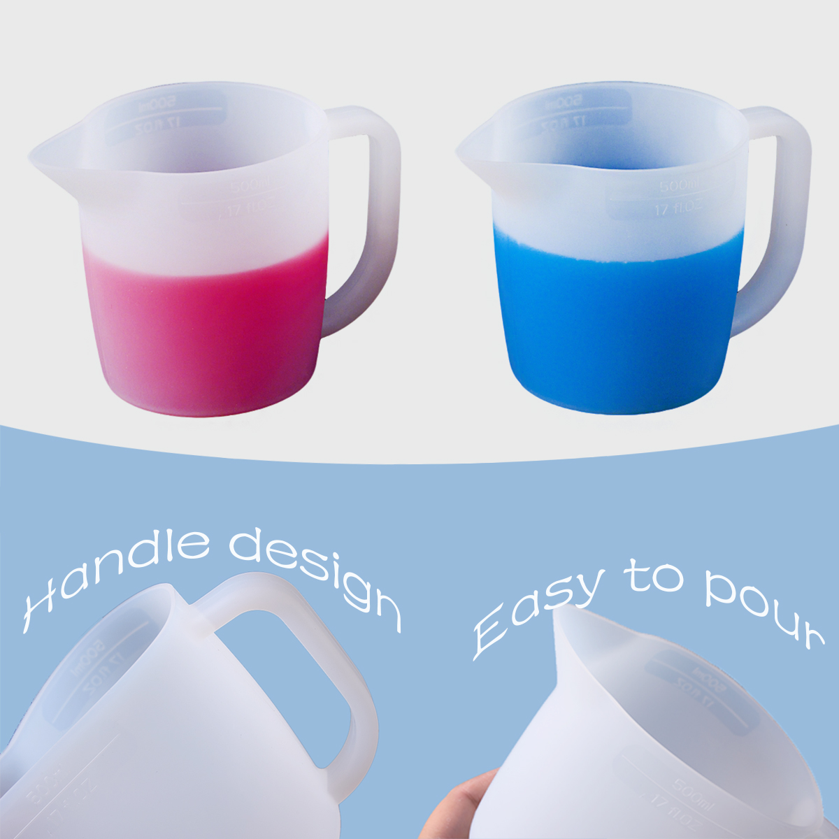 Taza medidora de silicona de 5 - Resin Pigment Powder reseña y precio
