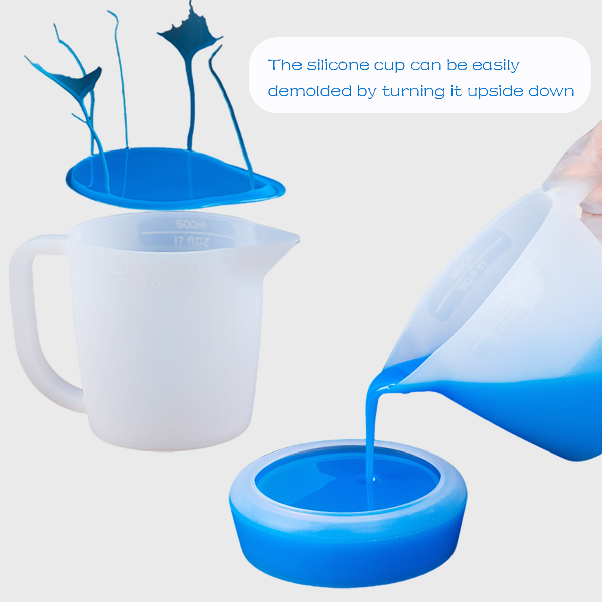 Taza medidora de silicona de 5 - Resin Pigment Powder reseña y precio