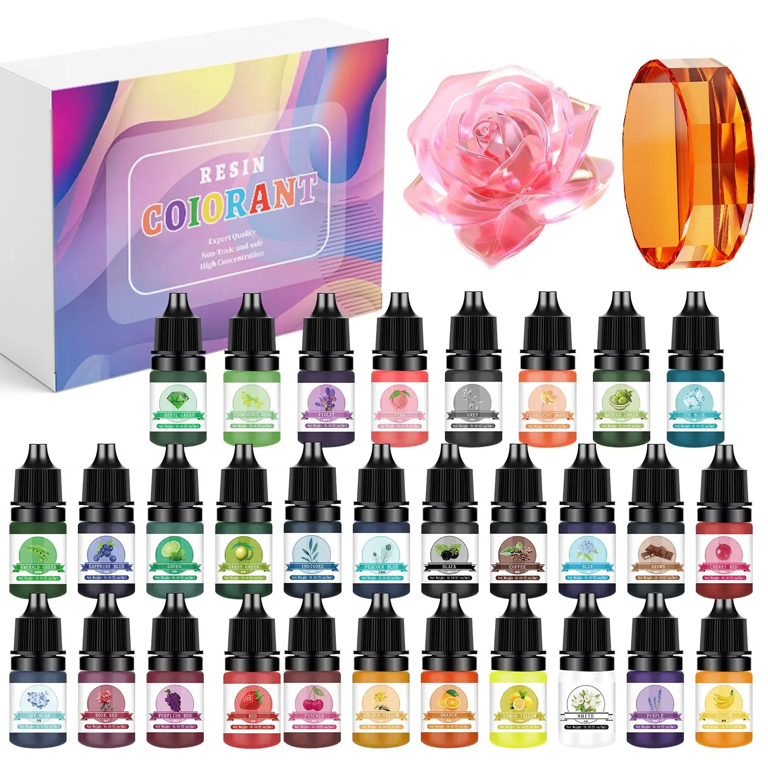 Kits de pigmentos de resina ep - Resin Pigment Powder reseña y precio