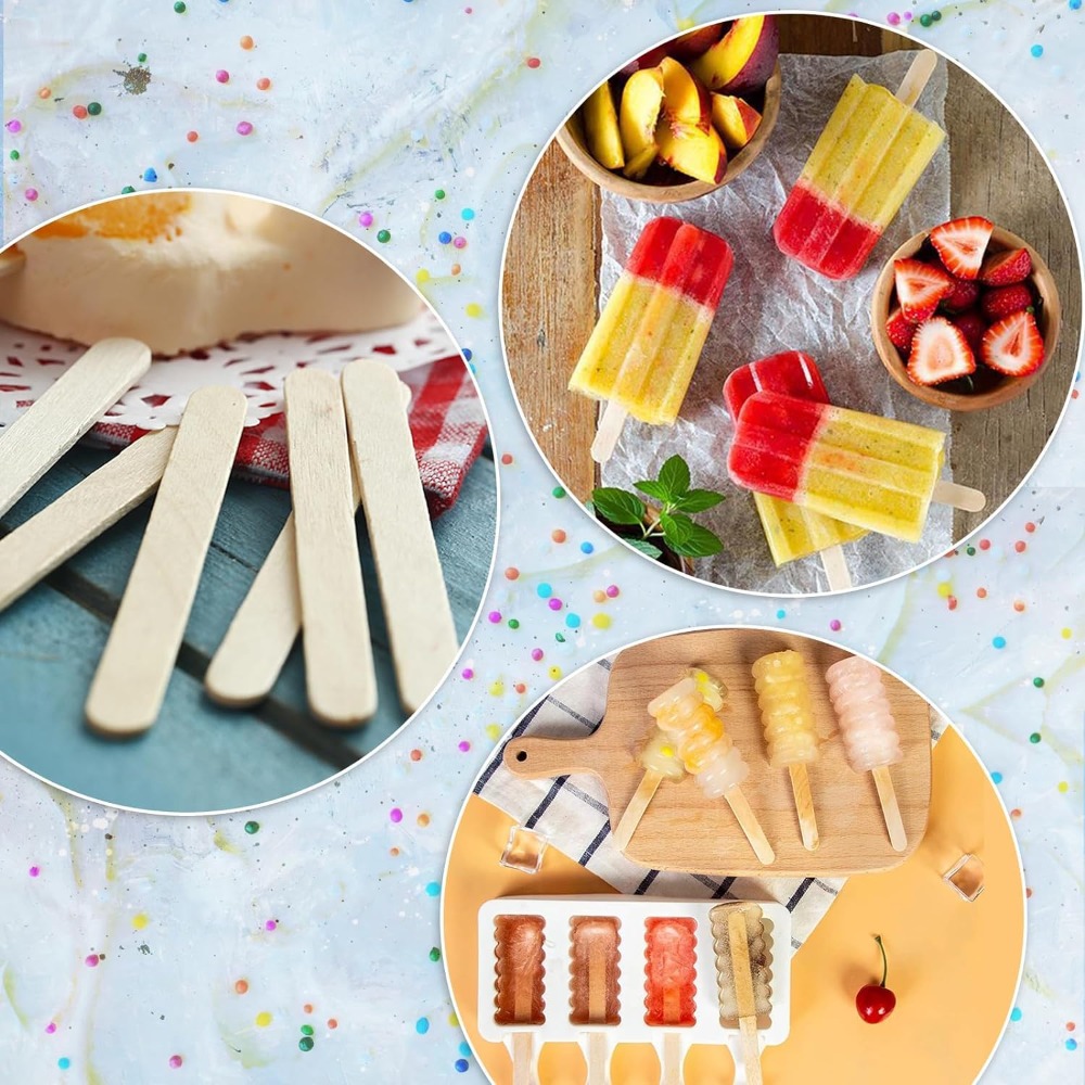 210 Palitos de Madera Natural  - Art Craft With Ice Cream Stick reseña y precio
