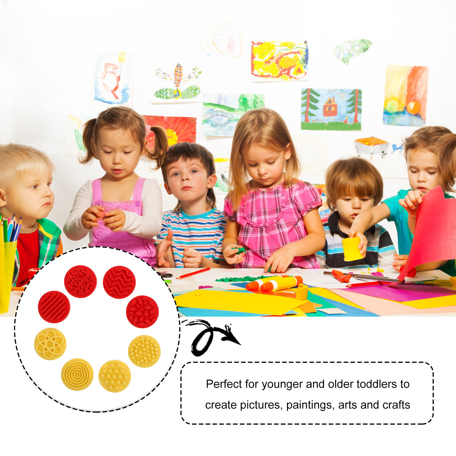 8 Sellos Seguros para Niños Pe - Art Craft For Toddlers reseña y precio
