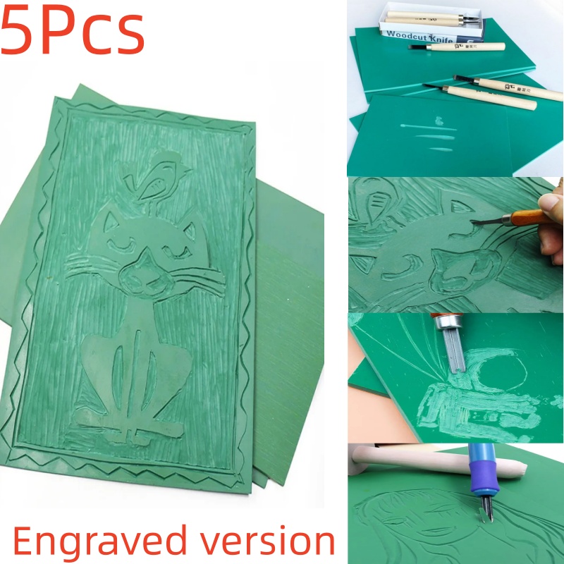 Kit de bloques de sello de imp - Lino Printing Block reseña y precio