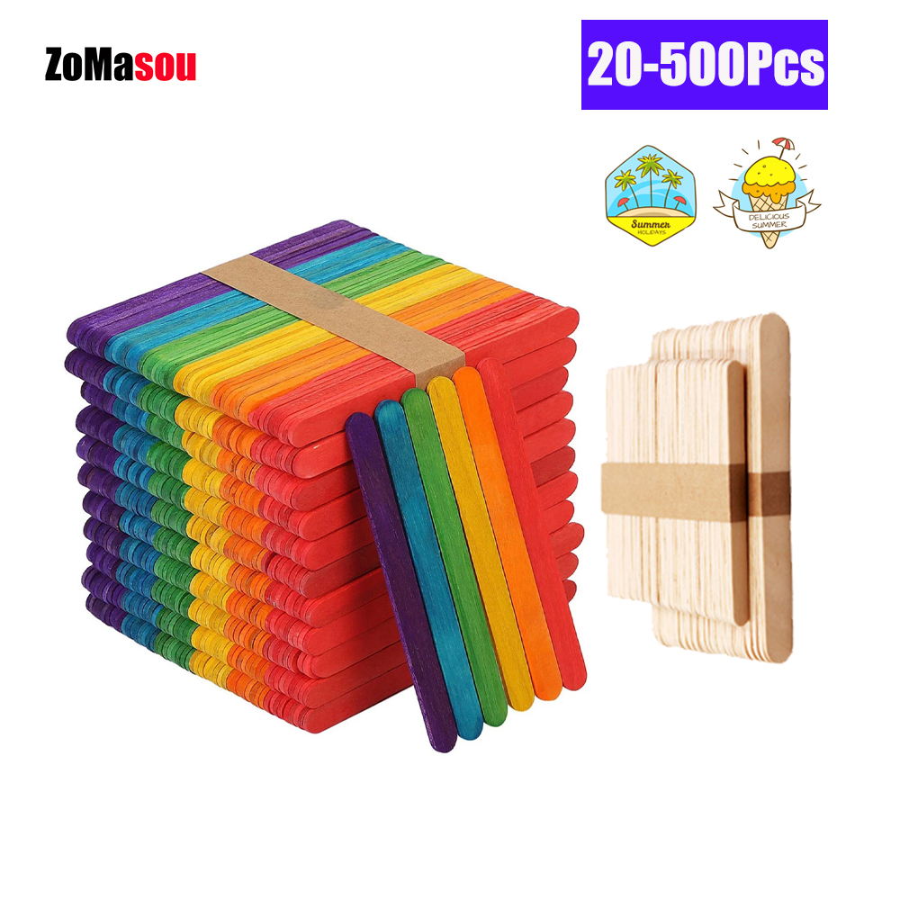 20/100/500 Uds palitos de hela - Art Craft With Ice Cream Stick reseña y precio