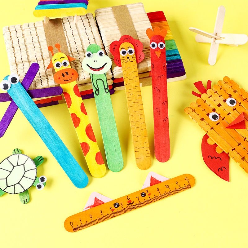 100 Uds palitos de paleta de h - Art Craft With Ice Cream Stick reseña y precio